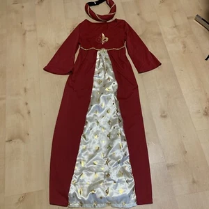 New Girl Age 9/10 BOOK DAY Tudor Princess Dressing Up Costume & Headband - Picture 1 of 5
