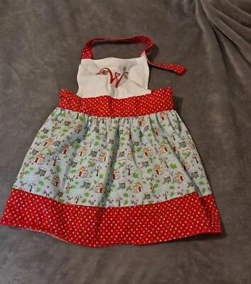 Willie Wishers From American Girl One Size Toddler Girl Apron Christmas Print. - Image 1 of 4