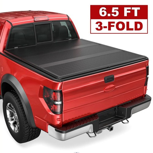 6.5FT Hard 3Fold Tonneau Cover For 20042014 Ford F150 F150 Truck Bed
