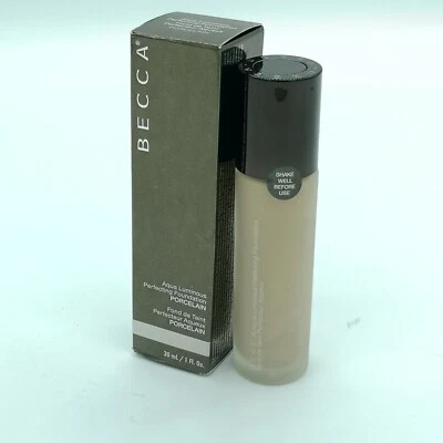 BECCA Aqua Luminous Perfecting Foundation 30ml Porcelain BNIB  - Image 1 of 4