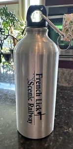 Metal Water Bottle • French Lick Indiana Railway •  Indiana - Picture 1 of 4
