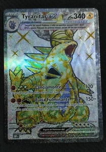 Carta Pokemon Tyranitar Ex Full Art 211/197 Ossidiana Infuocata Italiano - Foto 1 di 3