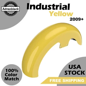 Industrial Yellow 19" Reveal Wrapper Hugger Front Fender For Harley Davidson 09+ - Bild 1 von 9