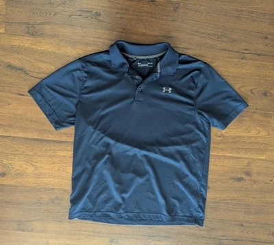 Camisa polo de golf Under Armour azul medianoche para hombre L (22,5" pit to pit, 28" de largo) Foto 1 de 4