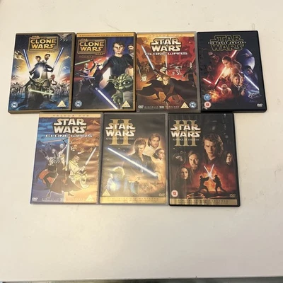 7 x Star Wars  DVD Bundle  - Image 1 of 4