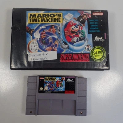 Mario's Time Machine (Super Nintendo SNES, 1993) NTSC - Image 1 of 2