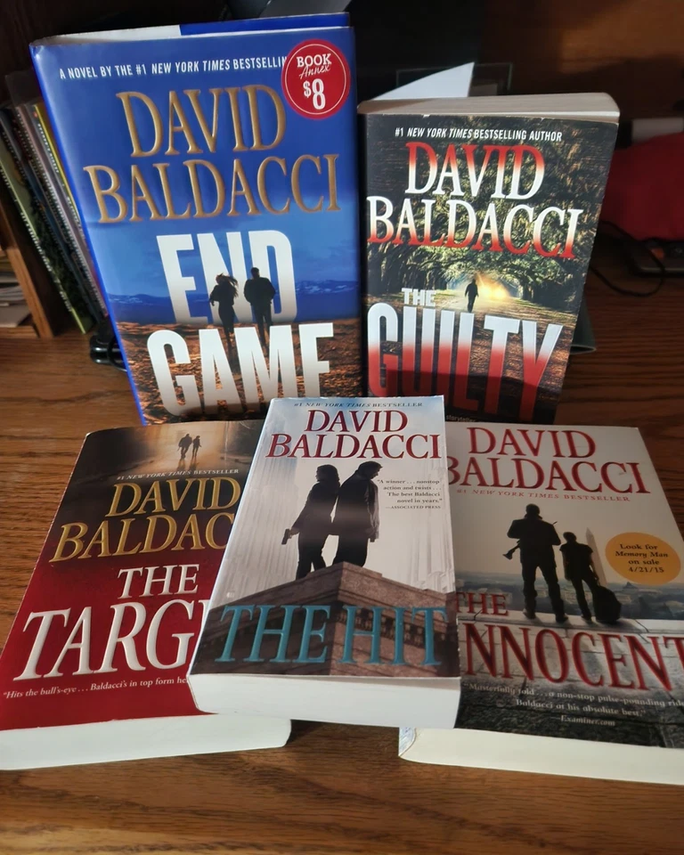 Lot Of 5 David Baldacci Books Will Robie Series - Image 1 of 1