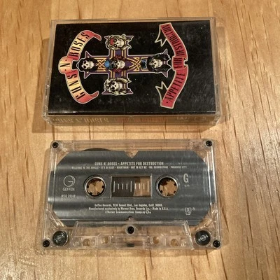 Guns N Roses - Appetite For Destruction CASSETTE TAPE 80s US issue ac/dc slash - Image 1 of 3