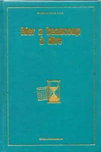 Hier a beaucoup à dire | Ralph M.Lewis F.R.C | Très bon état - Foto 1 di 1