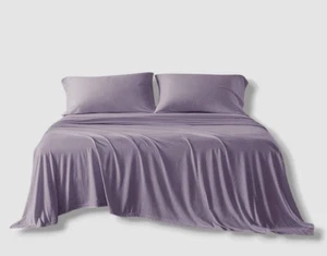 Intelligent Design Purple Jersey-Knit Cotton Blend 4-Pc. Sheet Set, Full - Picture 1 of 3