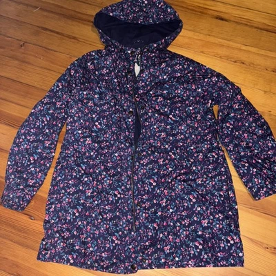 Abrigo Chaqueta de Lluvia Floral Con Capucha Northern Reflections De Colección Núcleo de Casa—Talla L Foto 1 de 4