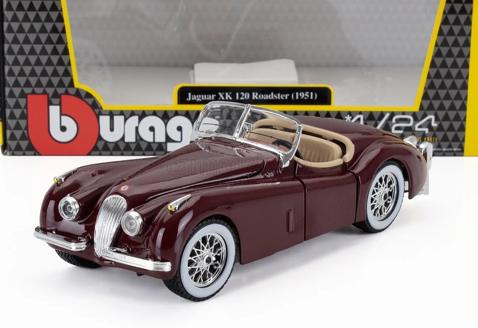 1/24 BURAGO - JAGUAR - XK120 CABRIOLET 1951 18-22018R - Immagine 1 di 1