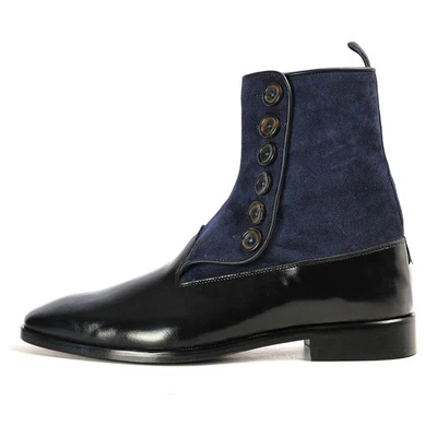 Handmade Genuine Leather Handmade Long Boots Men - Image 1 of 4