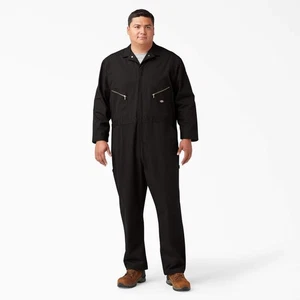 Dickies Men's Deluxe Blended Long Sleeve Coveralls, Black - Picture 1 of 5