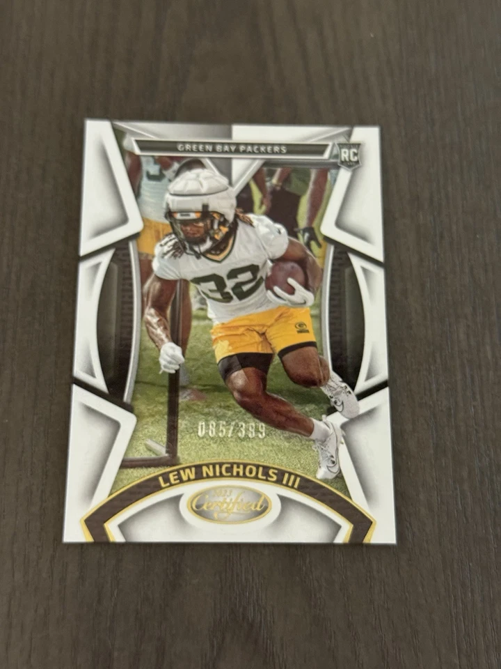 2023 Panini Certified Rookies /399 #134 LEW NICHOLS III Football Card ROOKIE RC - Image 1 of 2