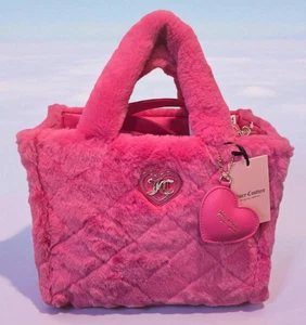 Juicy Couture Lets Get Cozy Tasche rosa Kunstfell groß - Bild 1 von 7