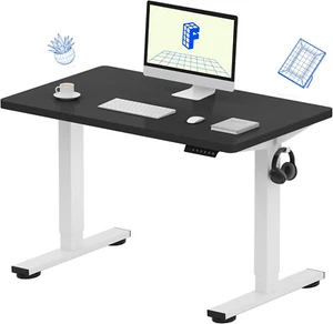 EN1 One-Piece Standing Desk, 40 X 24 Inches Large Height Adjustable Desk, Electr - Picture 1 of 12