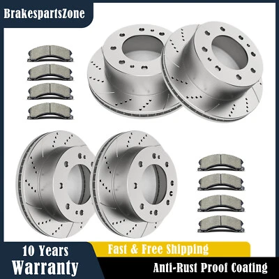 Front Rear Brake Rotors Pads fit for Chevrolet Silverado 2500HD 3500HD Brakes - Image 1 of 4