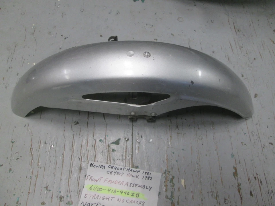 原始设备制造商本田 1981 CB-400T 鹰 / 1982 CB450T HAWK 前挡泥板 61100-413-940ZB — 第 1/4 张图片