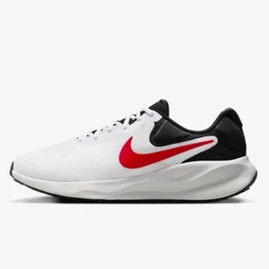 Nike Revolution 7 Road Running Shoes FB2207-102 White Black Red Men's Size New - Picture 1 of 6