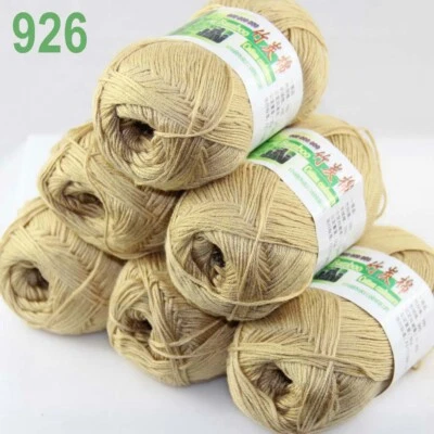 Sale New 6 Ballsx50g Super Soft Bamboo Cotton Baby Hand Knitting Crochet Yarn 26 - Image 1 of 4