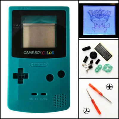 GBC Nintendo Game Boy Color Frontlit Frontlight Front Light Kit Teal - Image 1 of 3
