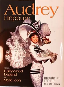 Audrey Hepburn - Hollywood Legend to Style Icon Book/Folder and Six 8x10 Photos - Imagen 1 de 4
