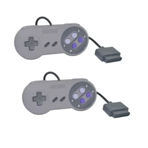2Pcs Replacement Controllers Fit For Super Nintendo SNES System Console SNS-005 - Picture 1 of 5
