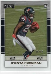2017 Panini Playoff 1st Down RC Parallel /99 #212 D'Onta Foreman Texans  - Picture 1 of 1