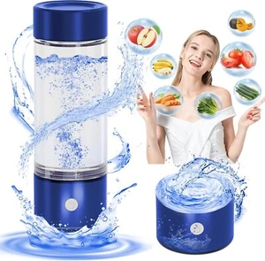Portable Hydrogen Rich Generator Water Cup Alkaline Ionizer Maker Bottle - Picture 1 of 23