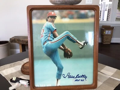 Steve Carlton Signed Philadelphia Phillies 8x10 Photo "HOF 94" PSA Z77022 - Image 1 of 3