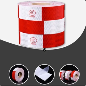 DOT-C2 Conspicuity Tape Approved Reflective Trailer Red White 1-3 Roll 2”x50’ - Imagen 1 de 27