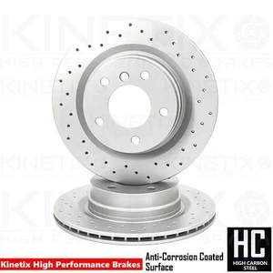 Para BMW 1/2/3/4 Serie M Sport Cross Perforados Discos de Freno Trasero Par - Imagen 1 de 6