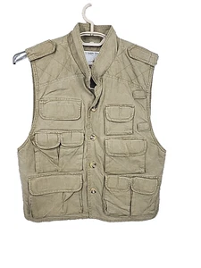 Vintage Yukon Tan Fishing Vest Small Outdoors Camping Hunting Photography - Picture 1 of 13