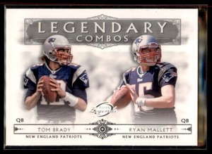 Tom Brady Ryan Mallet 2011 Topps Legends Legendary Combos #LC-BM New England