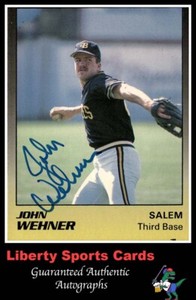1989 Star John Wehner #24 Authentic Autographed Card Salem