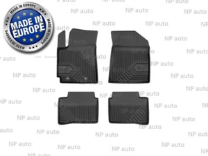 NEW SET LHD BLACK RUBBER FLOOR MATS CAR LINERS ALL WEATHER FOR i10 2019- - Bild 1 von 4