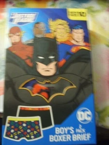 2 PACK~JUSTICE LEAGUE~THE AVENGERS~BOYS PERFORMANCE BOXER BRIEFS~NEW/BOX~SIZE 10 - Picture 1 of 3