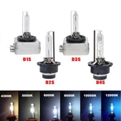 2x D1S D2S D3S D4S HID Xenon Headlight Bulbs Kit Replacement 6000K 8000K 10000K - Image 1 of 4