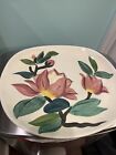 Vintage Red Wing Blossom Time Serving Platter 13” Hand Painted 1950s Mid Century