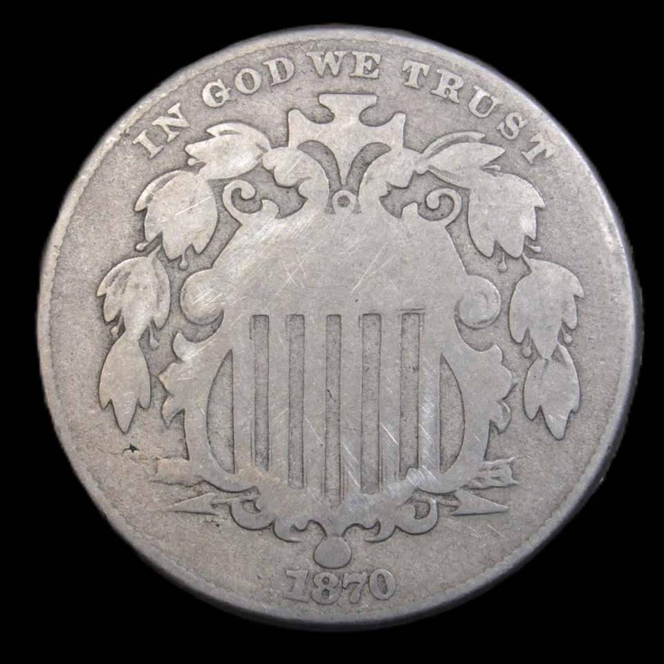 1870 Shield Nickel Great DDR-FS-802 - SVN612 - Image 1 of 2