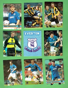 #D49.   NINE(9)   EVERTON  SOCCER FOOTBALL  CARDS - Picture 1 of 2