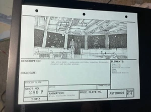 Star Wars Storyboards Empire Strikes Back Filmrequisiten DARTH VADER STAR Art X1 - Bild 1 von 15