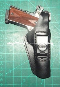 Aker H135BPR-CO1911 Leather Spring Special Thumb Break IWB Holster Colt 5" 1911 - Picture 1 of 11
