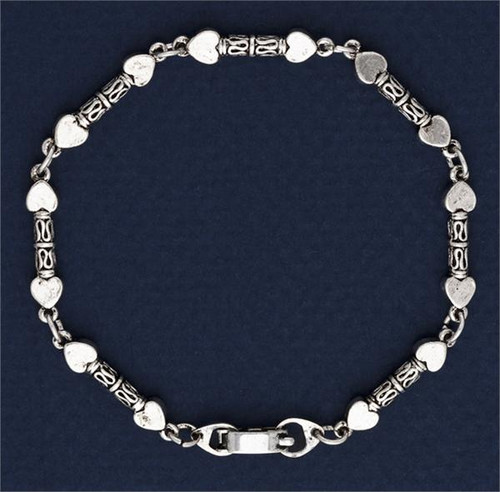 CHROME HEARTS Bracciale antico cuore piccolo placcato argento se necessario lunghezza regolabile