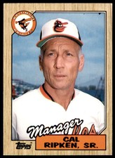 1987 Topps Traded Cal Ripken Sr. . Baltimore Orioles #102T