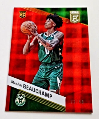 Marjon Beauchamp 2022-23 Panini Donruss Elite T-Mall Hyper Red /88 RC #249 SP - Image 1 of 4