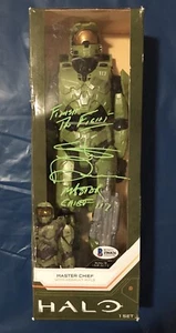 Figura de Halo firmada por Steve Downes del Jefe Maestro con inscripción. Certificado de autenticidad Beckett - Imagen 1 de 3