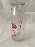 Vintage Half Pint Milk Bottle Sorge Ice Cream And Dairy Manitowoc Wisconsin 1959