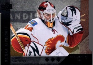 2009-10 Black Diamond Horizontal Perimeter Die-Cut #BD7 Miikka Kiprusoff - NM-MT